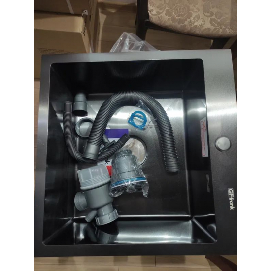 Мойка для кухни GFFRANK 50502G 500х500x2 мм, графит