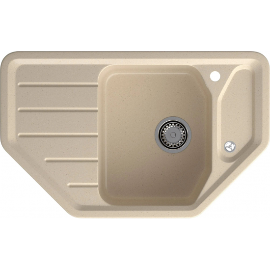 Мойка для кухни GRANFEST C-800E угловая 790х490 мм, кашемир