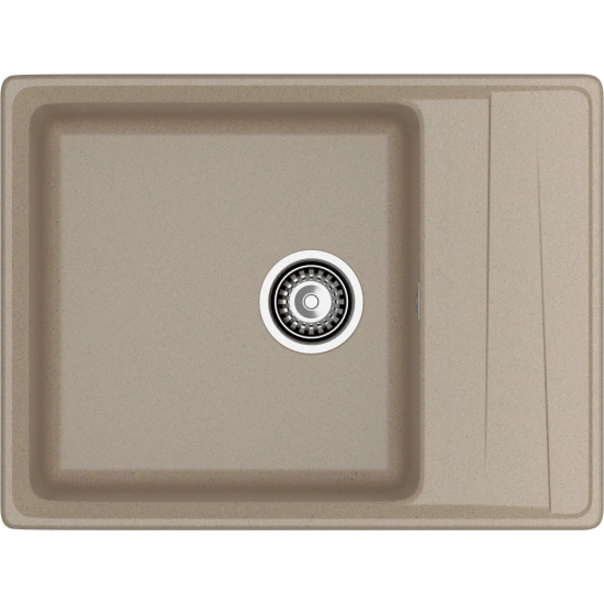 Мойка для кухни GRANFEST Level 660L чаша+крыло 660х500 мм, песочный