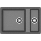 Мойка для кухни GRANFEST Level 760K 1.5 чаши 760х500 мм, графит
