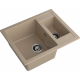Мойка для кухни GRANFEST Quadro 610K 1.5 чаши 610х500 мм, песочный