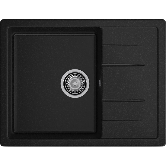 Мойка для кухни GRANFEST Quadro 650L чаша+крыло 650х500 мм, бежевый