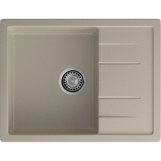 Мойка для кухни GRANFEST Quadro 650L чаша+крыло 650х500 мм, топаз