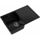 Мойка для кухни GRANFEST Quadro 780L чаша+крыло 770х495 мм, чёрный