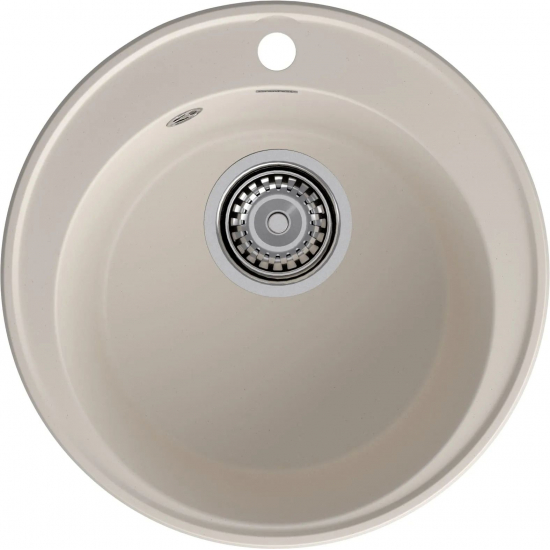 Мойка для кухни GRANFEST Quarz(ECO) Z08 D479 мм кварцевая, белый