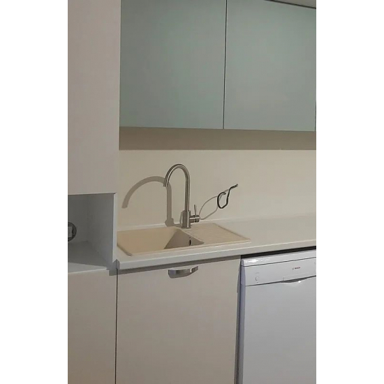 Мойка для кухни GRANFEST Quarz(ECO) Z13 чаша+крыло 618х477 мм кварцевая, бежевый