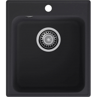 Мойка для кухни GRANFEST Quarz(ECO) Z17 418х477 мм кварцевая, чёрный