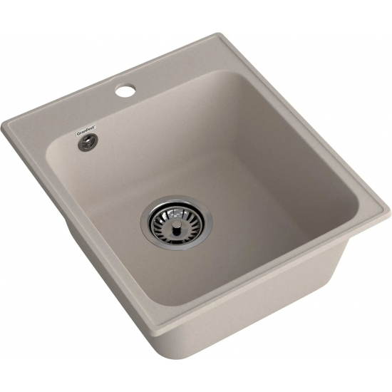 Мойка для кухни GRANFEST Quarz(ECO) Z17 418х477 мм кварцевая, песочный