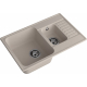 Мойка для кухни GRANFEST Quarz(ECO) Z21K 1.5 чаши+крыло 737х478 мм кварцевая, песочный