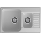 Мойка для кухни GRANFEST Quarz(ECO) Z21K 1.5 чаши+крыло 737х478 мм кварцевая, серый