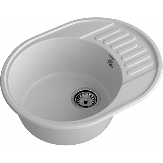 Мойка для кухни GRANFEST Quarz(ECO) Z58 чаша+крыло 617х480 мм кварцевая, серый