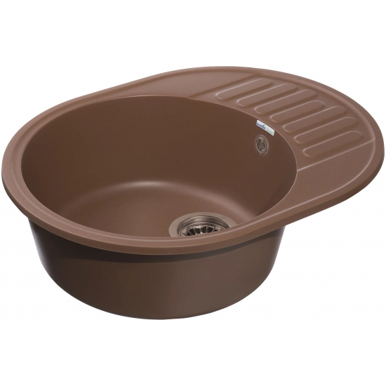 Мойка для кухни GRANFEST Quarz(ECO) Z58 чаша+крыло 617х480 мм кварцевая, терракот