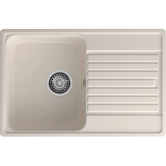 Мойка для кухни GRANFEST Quarz(ECO) Z78 чаша+крыло 736х476 мм кварцевая, белый