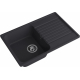 Мойка для кухни GRANFEST Quarz(ECO) Z78 чаша+крыло 736х476 мм кварцевая, чёрный