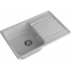 Мойка для кухни GRANFEST Quarz(ECO) Z78 чаша+крыло 736х476 мм кварцевая, серый