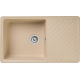 Мойка для кухни GRANFEST Quarz(ECO) ZL-53 чаша+крыло 851х479 мм кварцевая, бежевый