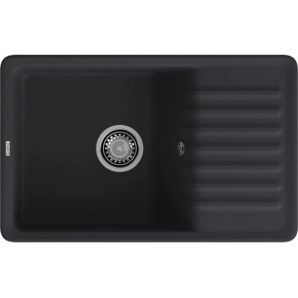 Мойка для кухни GRANFEST Quarz(ECO) ZW-72 чаша+крыло 752х475 мм кварцевая, чёрный