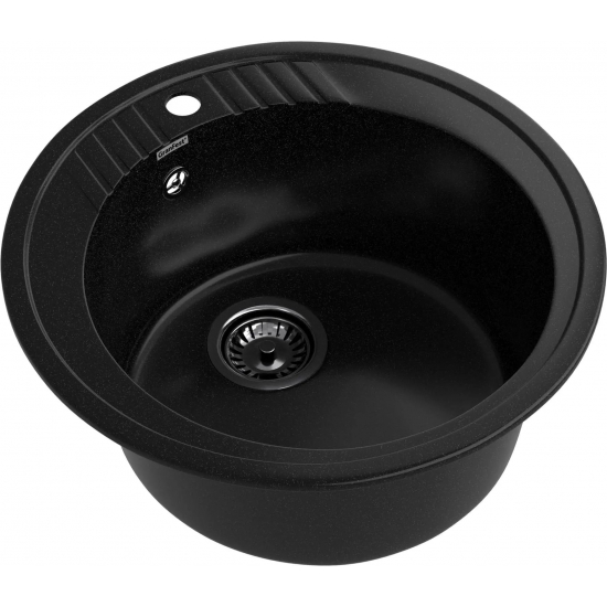 Мойка для кухни GRANFEST Rondo 520 D520 мм, чёрный