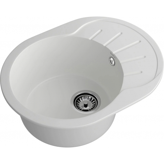 Мойка для кухни GRANFEST Rondo 580L чаша+крыло 579х445 мм, иней