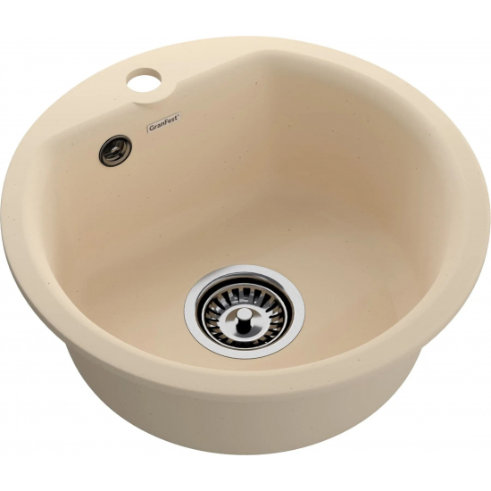 Мойка для кухни GRANFEST Smart SM-435 434х434 мм, бежевый