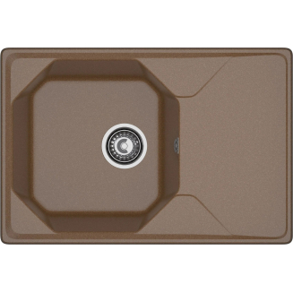 Мойка для кухни GRANFEST Unique 740L чаша+крыло 740х500 мм, терракот