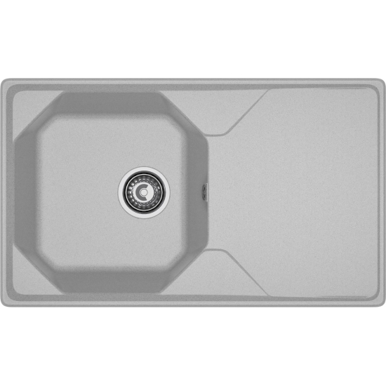 Мойка для кухни GRANFEST Unique 840L чаша+крыло 840х500 мм, серый