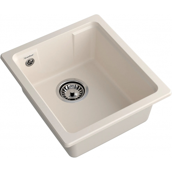 Мойка для кухни GRANFEST Urban UR-4540 400х450 мм кварцевая, белый
