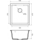 Мойка для кухни GRANFEST Urban UR-4540 400х450 мм кварцевая, белый