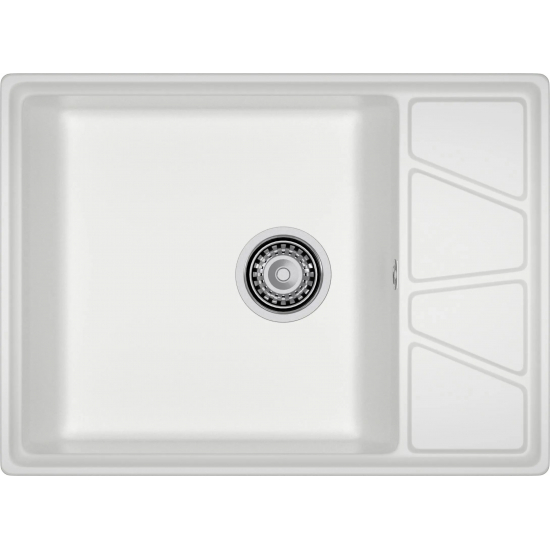 Мойка для кухни GRANFEST Vertex 680L чаша+крыло 680х500 мм, иней