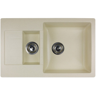 Мойка для кухни GRANICOM Cuba G-012 1.5 чаши+крыло 790х495 мм, шампань