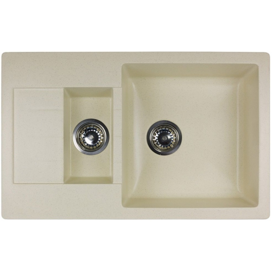 Мойка для кухни GRANICOM Cuba G-012 1.5 чаши+крыло 790х495 мм, шампань