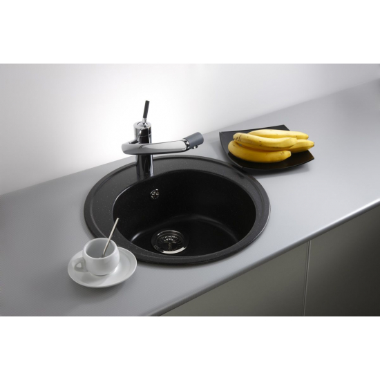 Мойка для кухни GRANICOM G-001 D=502 мм, антрацит