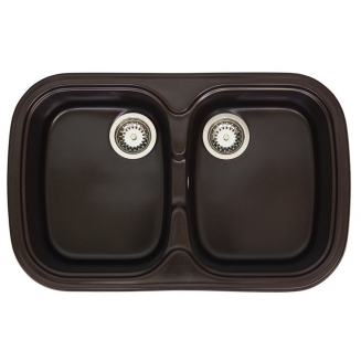 Мойка для кухни GRANICOM G-004 2 чаши 780х495 мм, шоколад