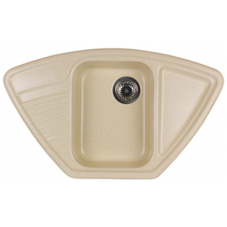 Мойка для кухни GRANICOM G-008 1.5 чаши, угловая 847х504 мм, шампань