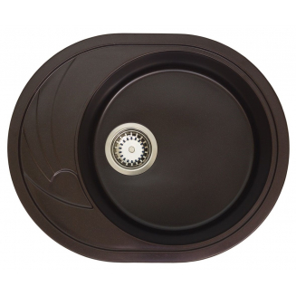 Мойка для кухни GRANICOM G-020 чаша+крыло 570х460 мм, шоколад