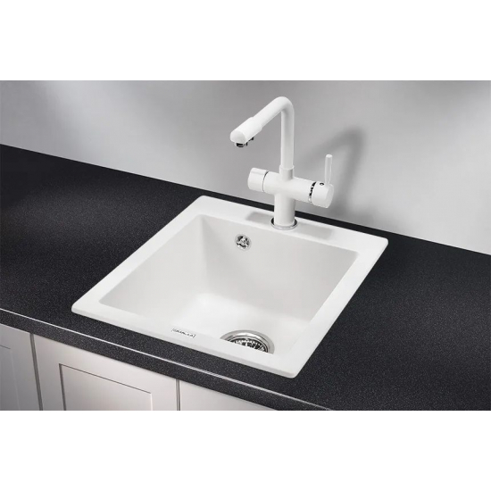 Мойка для кухни GRANULA 4201 415х490 кварцевая, арктик