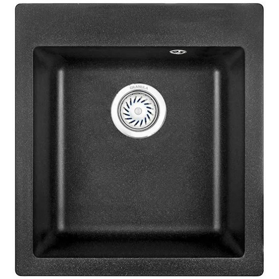 Мойка для кухни GRANULA 4201 415х490 кварцевая, чёрный