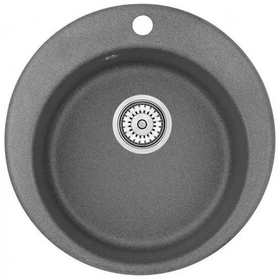 Мойка для кухни GRANULA 4801 D=480 мм кварцевая, графит
