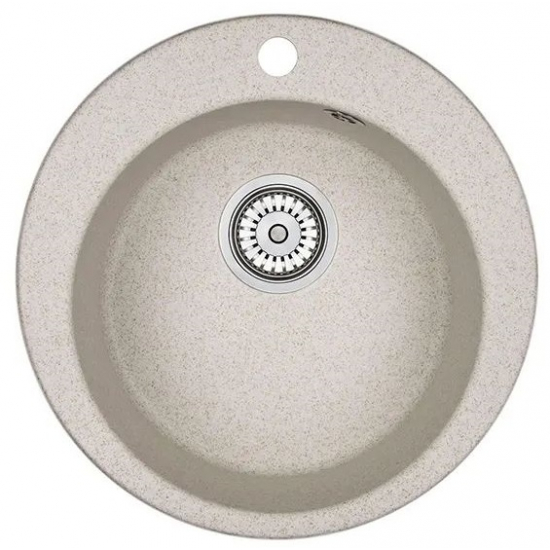 Мойка для кухни GRANULA 4801 D=480 мм кварцевая, пирит