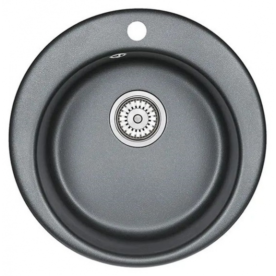 Мойка для кухни GRANULA 4801 D=480 мм кварцевая, шварц