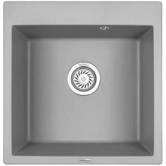 Мойка для кухни GRANULA 5102 510х520 кварцевая, алюминиум
