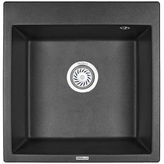 Мойка для кухни GRANULA 5102 510х520 кварцевая, чёрный