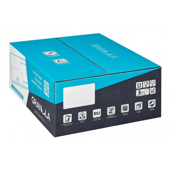 Мойка для кухни GRANULA 5551 555х460 кварцевая, базальт