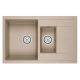 Мойка для кухни GRANULA 7802 1.5 чаши+крыло 780х500 кварцевая, песок
