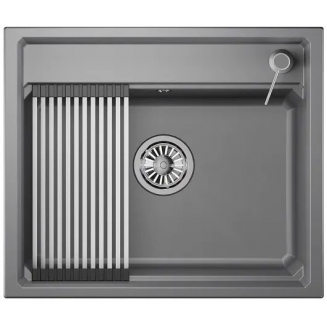 Мойка для кухни GRANULA KS-6003 600х510 кварцевая, алюминиум