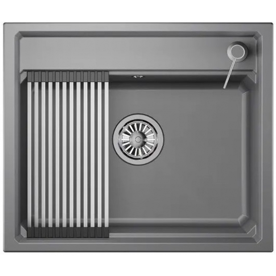 Мойка для кухни GRANULA KS-6003 600х510 кварцевая, алюминиум