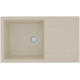 Мойка для кухни LEMARK Imandra 840 чаша+крыло 840х500 мм кварцевая, бежевый