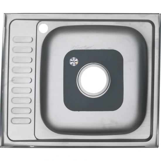 Мойка для кухни MELANA 6050 L 600х500x0,4 мм накладная левая, нержавеющая сталь