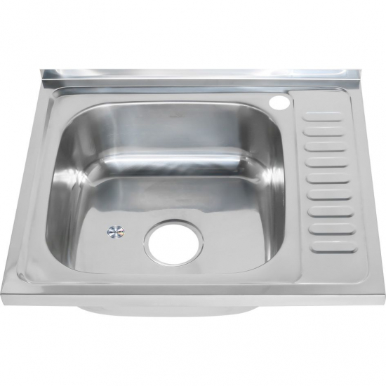 Мойка для кухни MELANA 6050 L 600х500x0,4 мм накладная левая, нержавеющая сталь