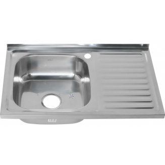 Мойка для кухни MELANA 8050 L 800х500x0,8 мм накладная левая, нержавеющая сталь